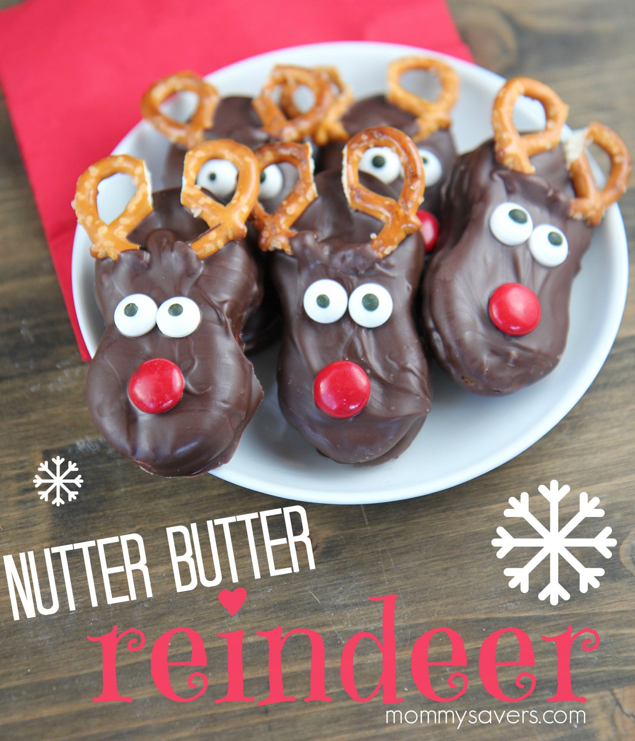 Nutter Butter Christmas Cookies
 Chocolate Nutter Butter Reindeer Cookies Mommysavers