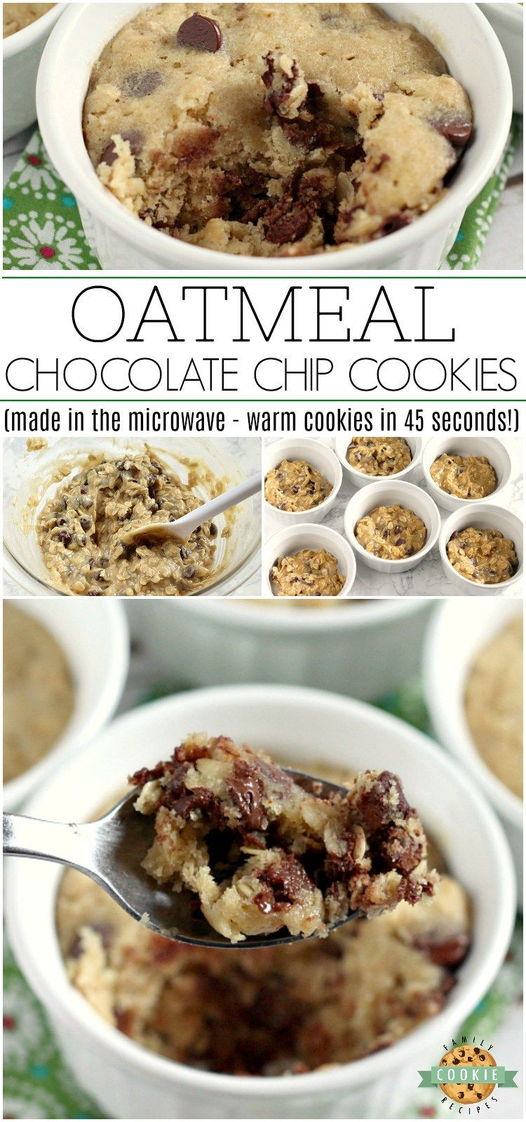 Oatmeal Cookies Microwave
 Microwave Oatmeal Chocolate Chip Cookies Recipe