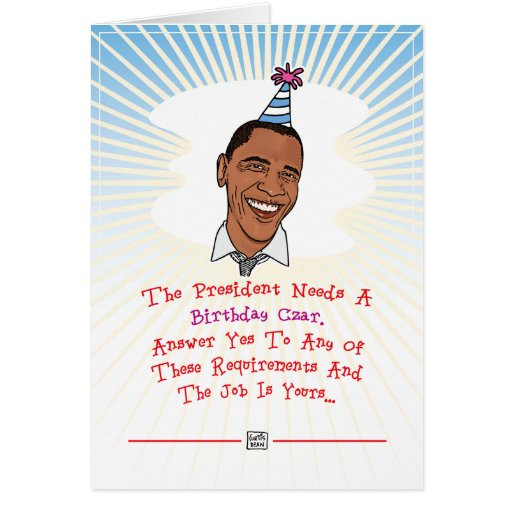 Obama Birthday Card
 Barack Obama Birthday Card