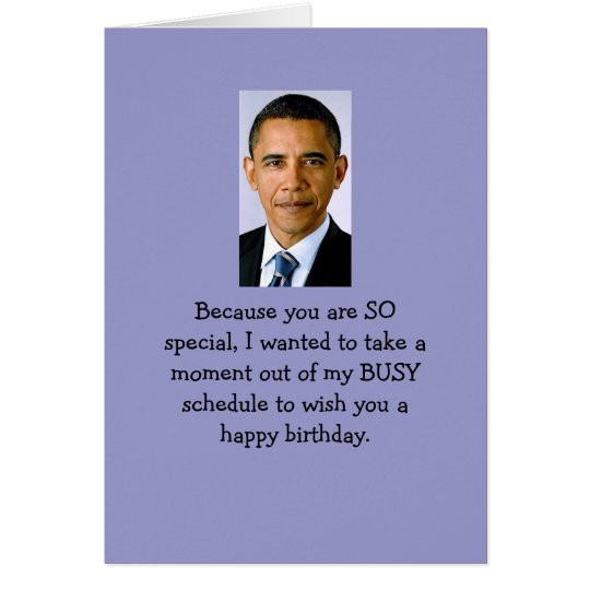 Obama Birthday Card
 Obama birthday wishes card