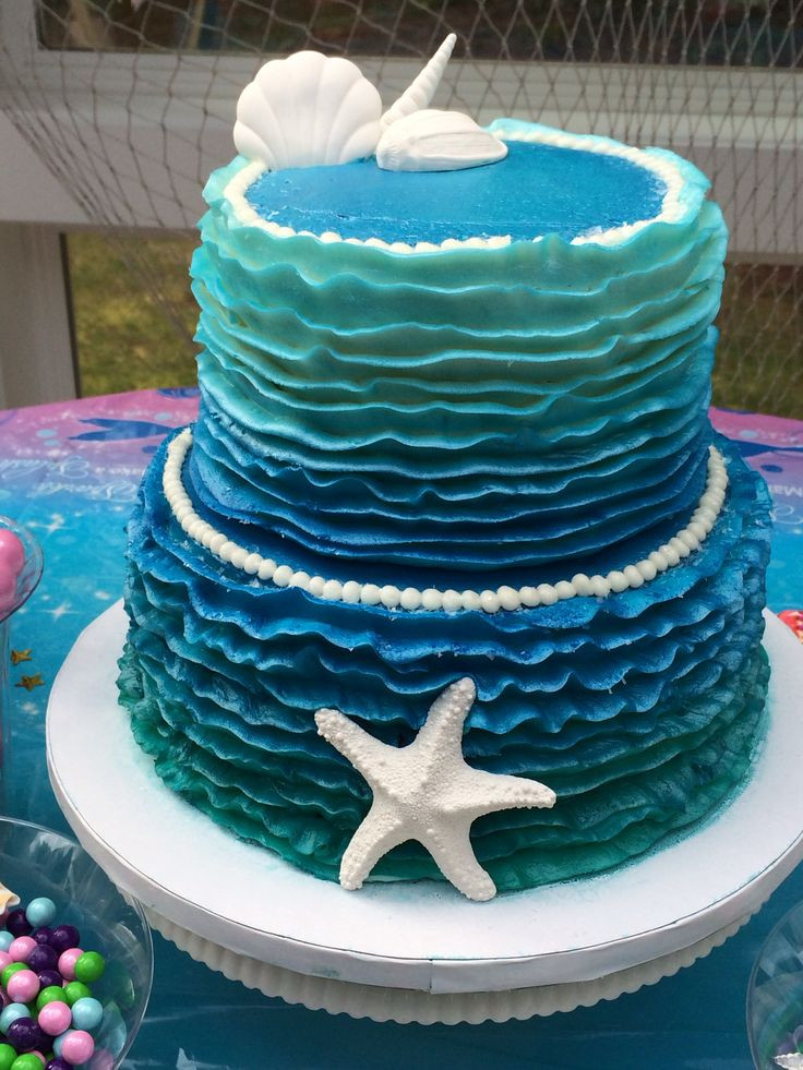 Ocean Birthday Cake
 Ocean Birthday Cakes