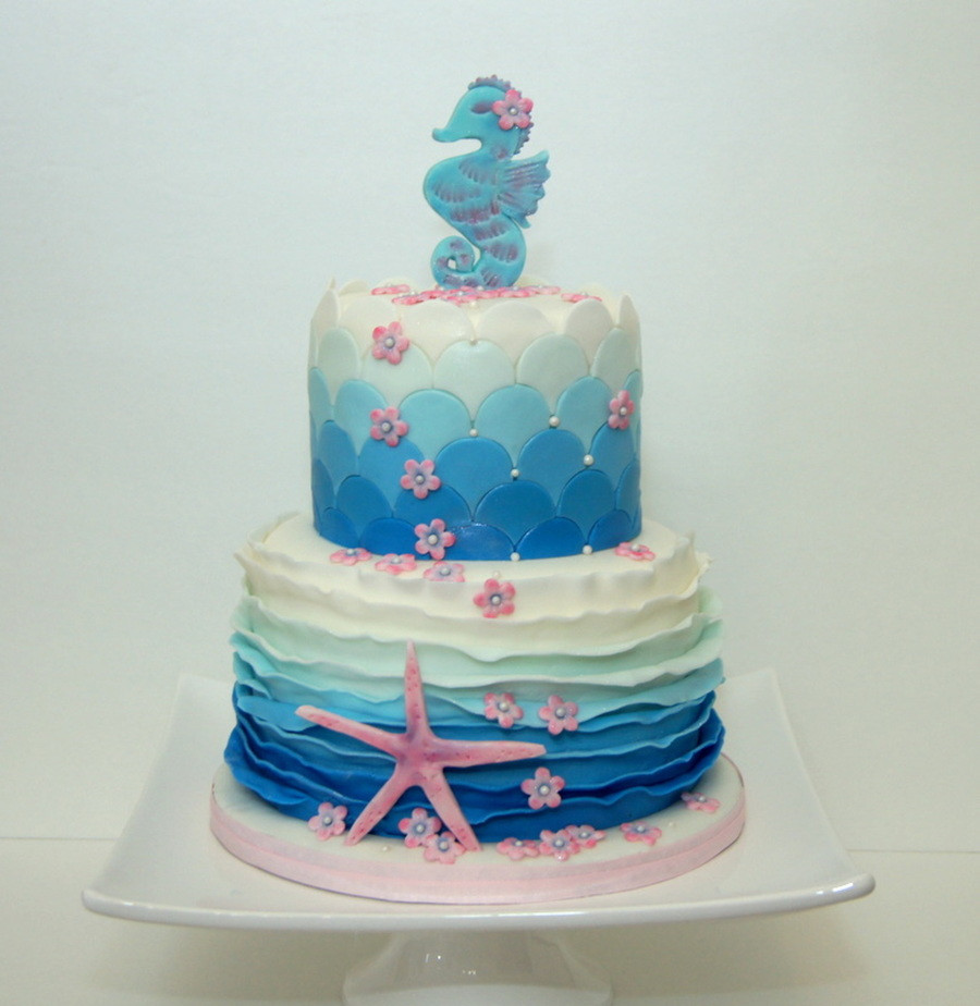 Ocean Birthday Cake
 Ocean Cake CakeCentral