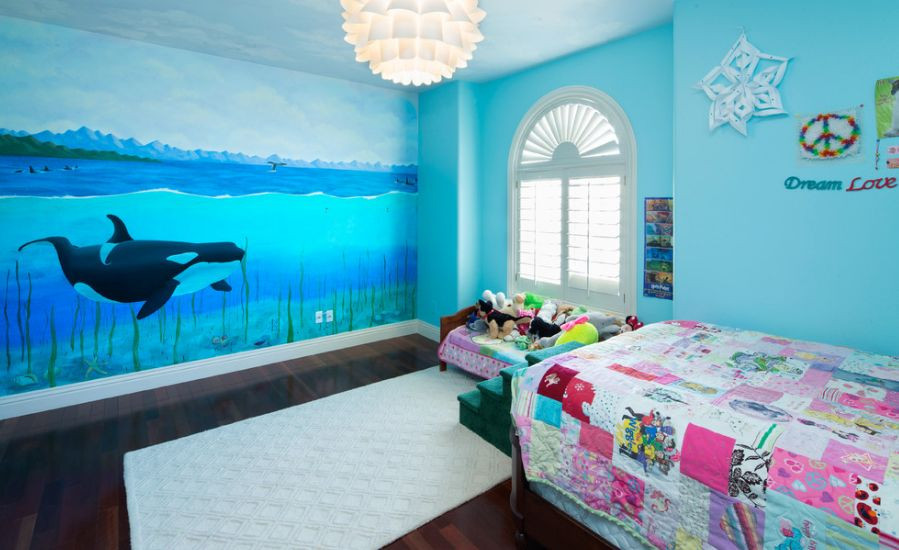 Ocean Themed Kids Room
 How To Turn Your Bedroom Into An Underwater Themed Space