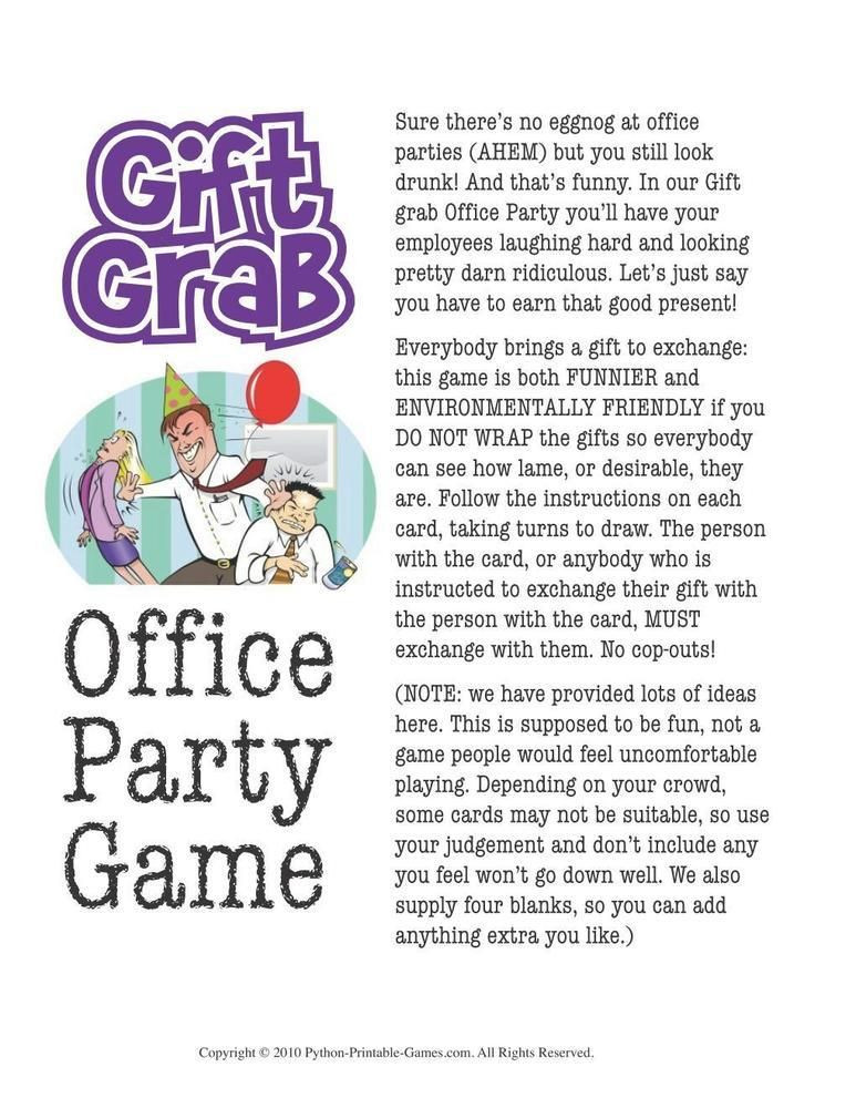 Office Christmas Party Kids In Mind
 Games for the fice fice Christmas Party Gift Exchange