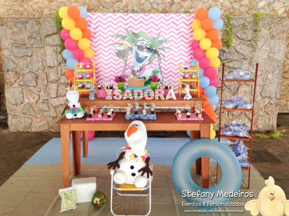 Olaf Birthday Party Ideas
 Olaf Summer Party Birthday Party Ideas