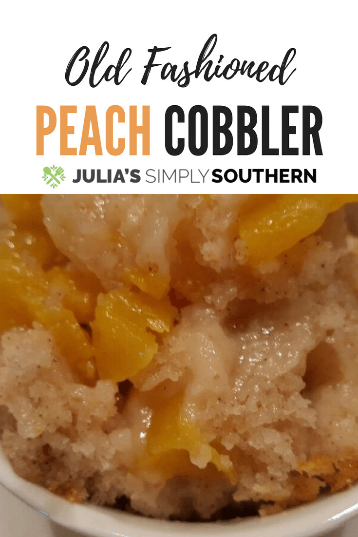 Old Fashioned Southern Peach Cobbler
 Old Fashioned Peach Cobbler Julias Simply Southern