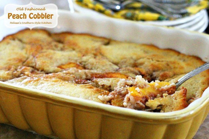 Old Fashioned Southern Peach Cobbler
 Old Fashioned Peach Cobbler melissassouthernstylekitchen