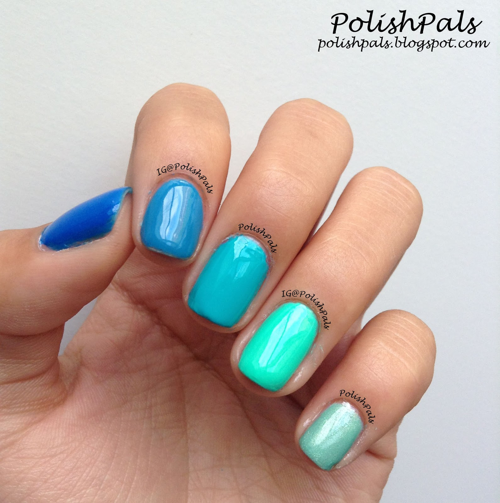 Ombre Nail Colors
 Polish Pals Ombre Nails