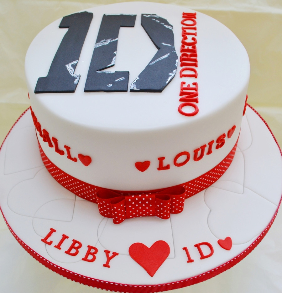 One Direction Birthday Cake
 e Direction Cake And Cupcakes CakeCentral