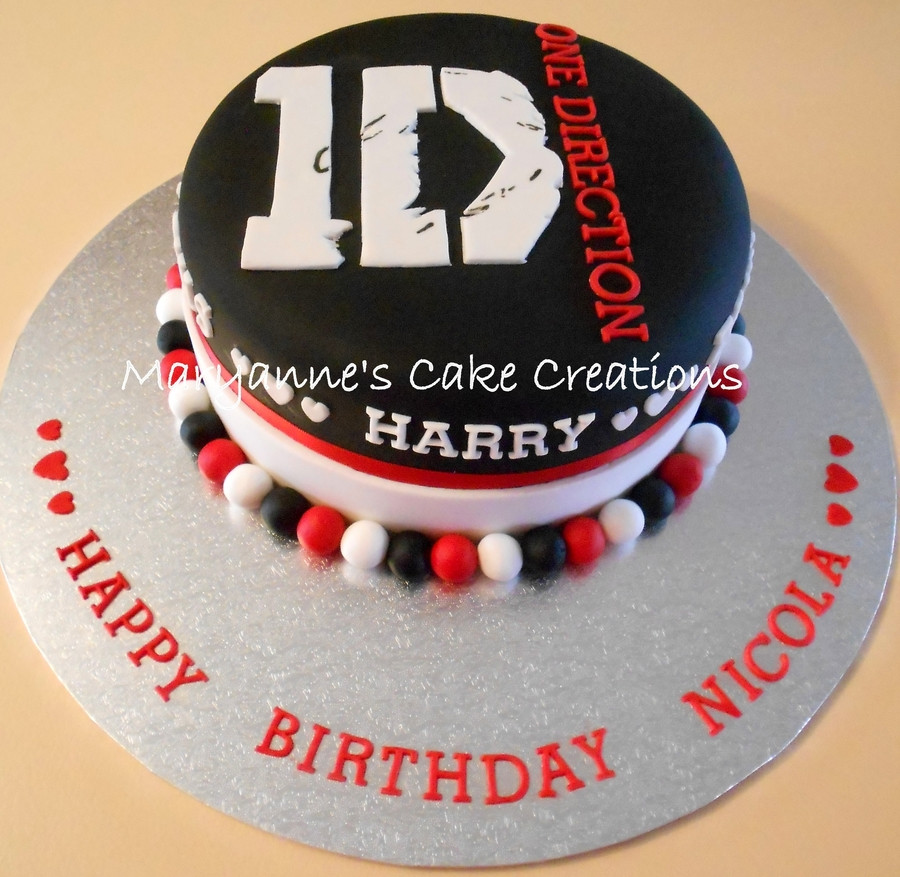 One Direction Birthday Cake
 e Direction 1D Cake CakeCentral