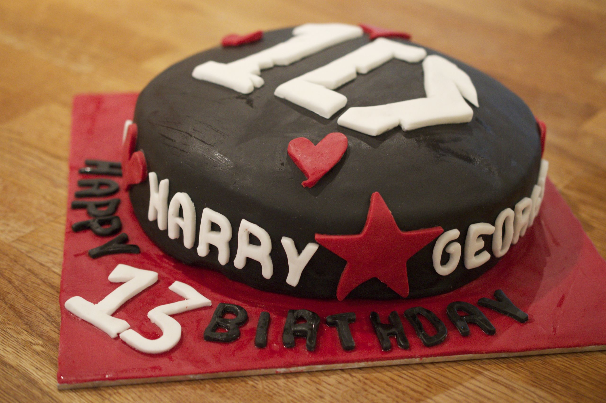 One Direction Birthday Cake
 e Direction Birthday Cake