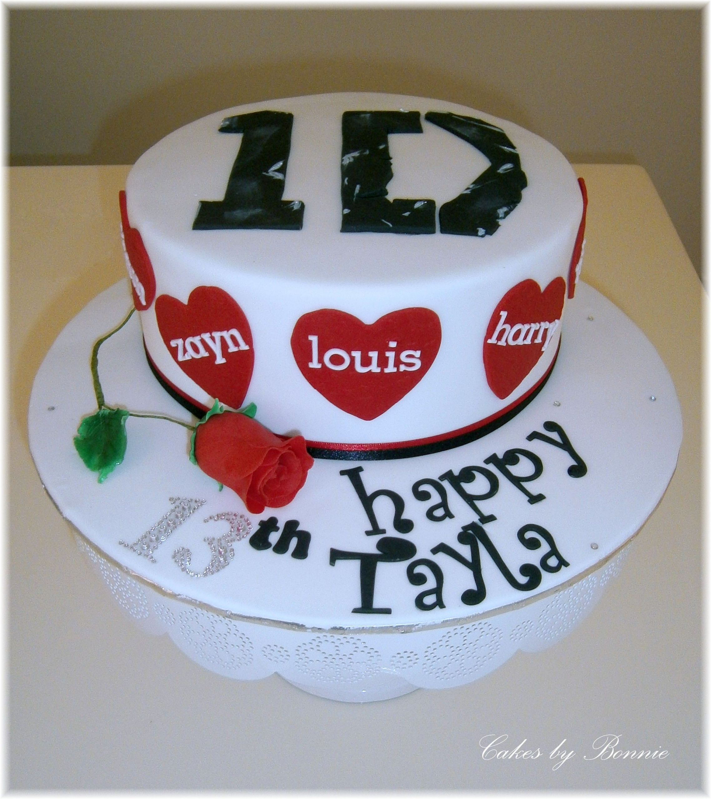 One Direction Birthday Cake
 e Direction cake made by Cakes by Bonnie