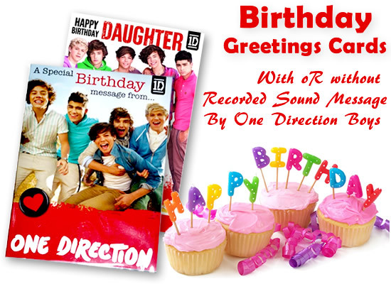 One Direction Birthday Card
 ficial e Direction Birthday Card with w o Sound