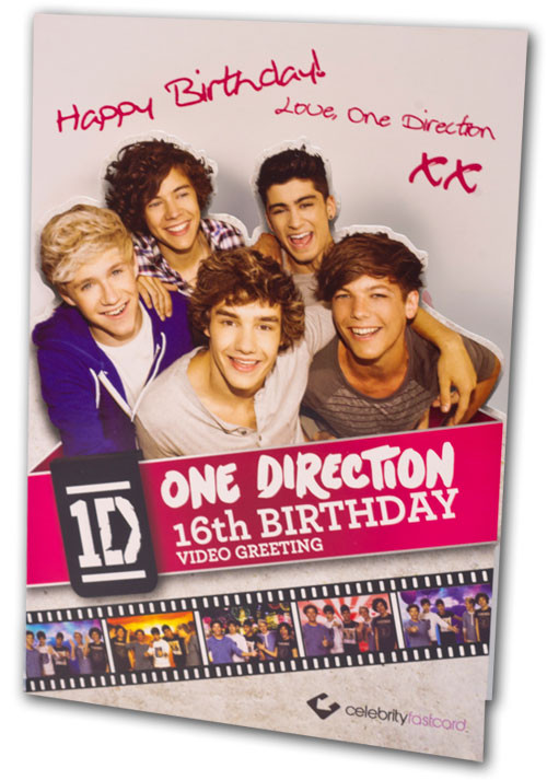 One Direction Birthday Card
 CFC001 e Direction Video Greeting Cards Sampler Assortment