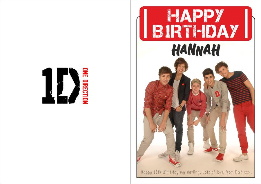 One Direction Birthday Card
 e Direction Birthday Card by HannahLouLou on DeviantArt