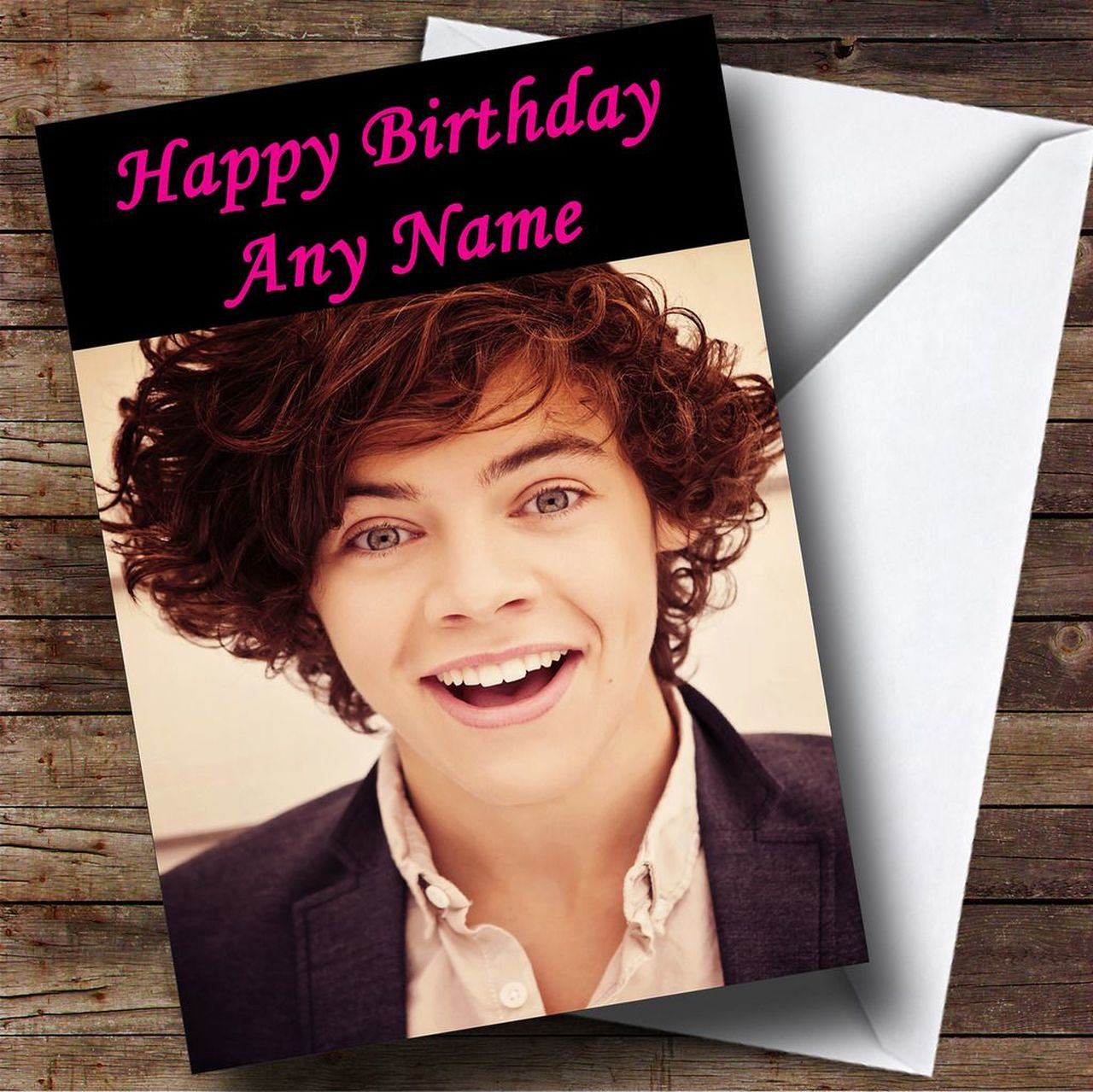 One Direction Birthday Card
 e Direction Harry Styles Personalised Birthday Card