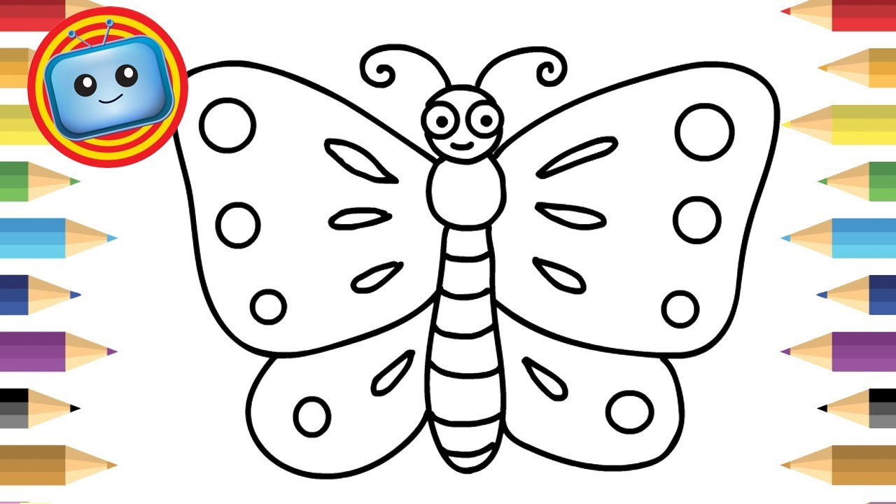 Online Art For Kids
 How to draw a Butterfly for kids