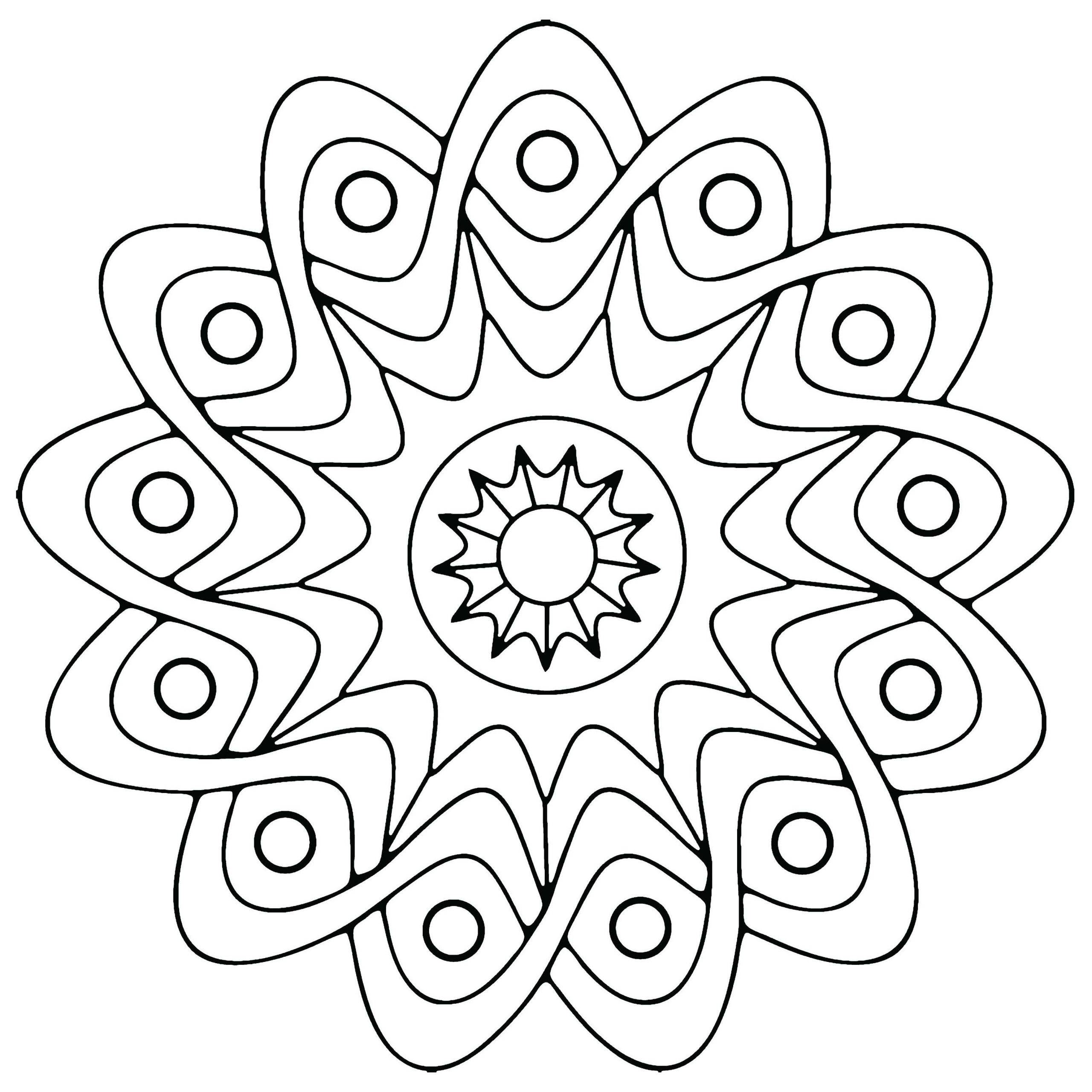 Online Coloring Kids
 Free Printable Geometric Coloring Pages For Kids