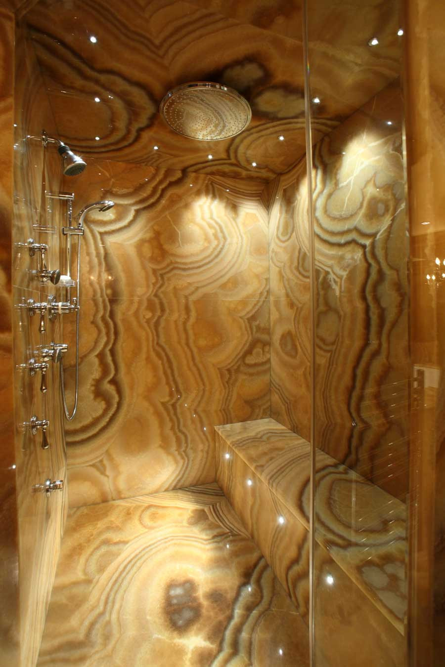 Onyx Bathroom Tile
 yx Stone in Interior Design