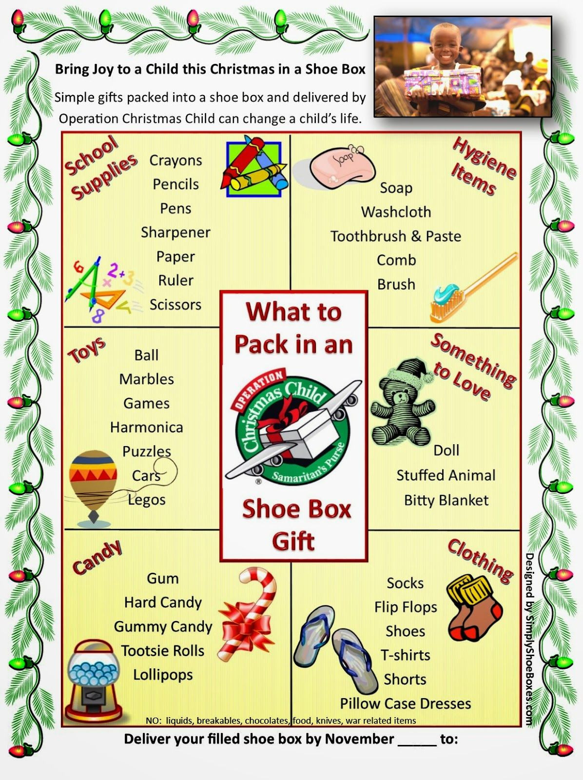 Operation Christmas Child Gift Ideas
 What to Pack in an Operation Christmas Child Shoe Box