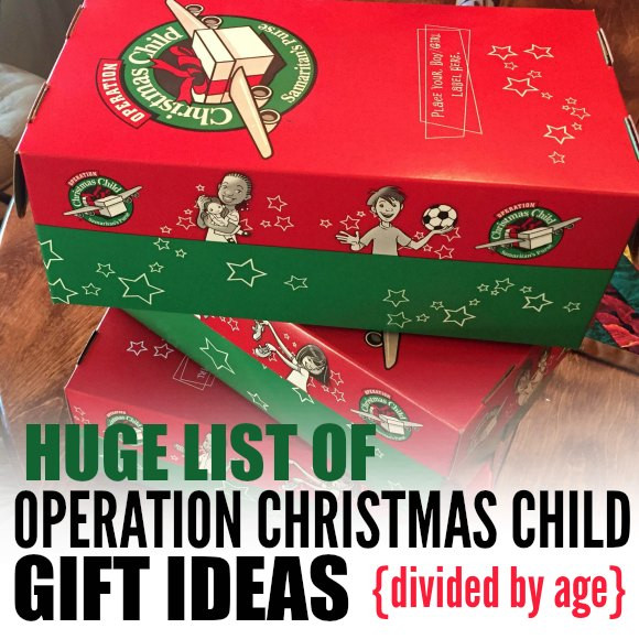 Operation Christmas Child Gifts
 Samaritan s Purse Operation Christmas Child Gift Ideas