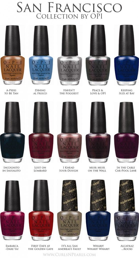 Opi Nail Colors Names
 58 best images about Opi nail colors my favorite on