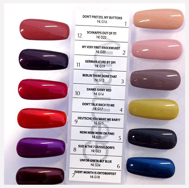 Opi Nail Colors Names
 funny names for the OPI germany collection