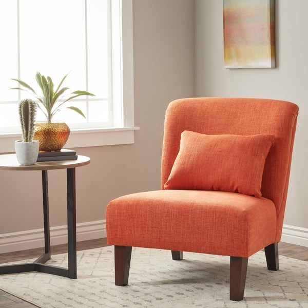 Orange Chair Living Room
 Shop Anna Fiesta Orange Accent Chair As Is Item Free