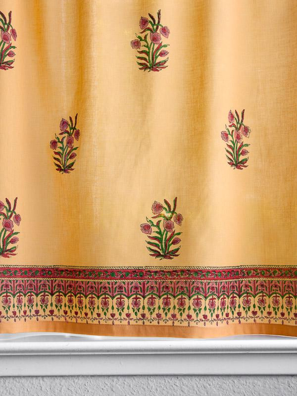 Orange Kitchen Curtains
 Orange kitchen curtain Floral Mango