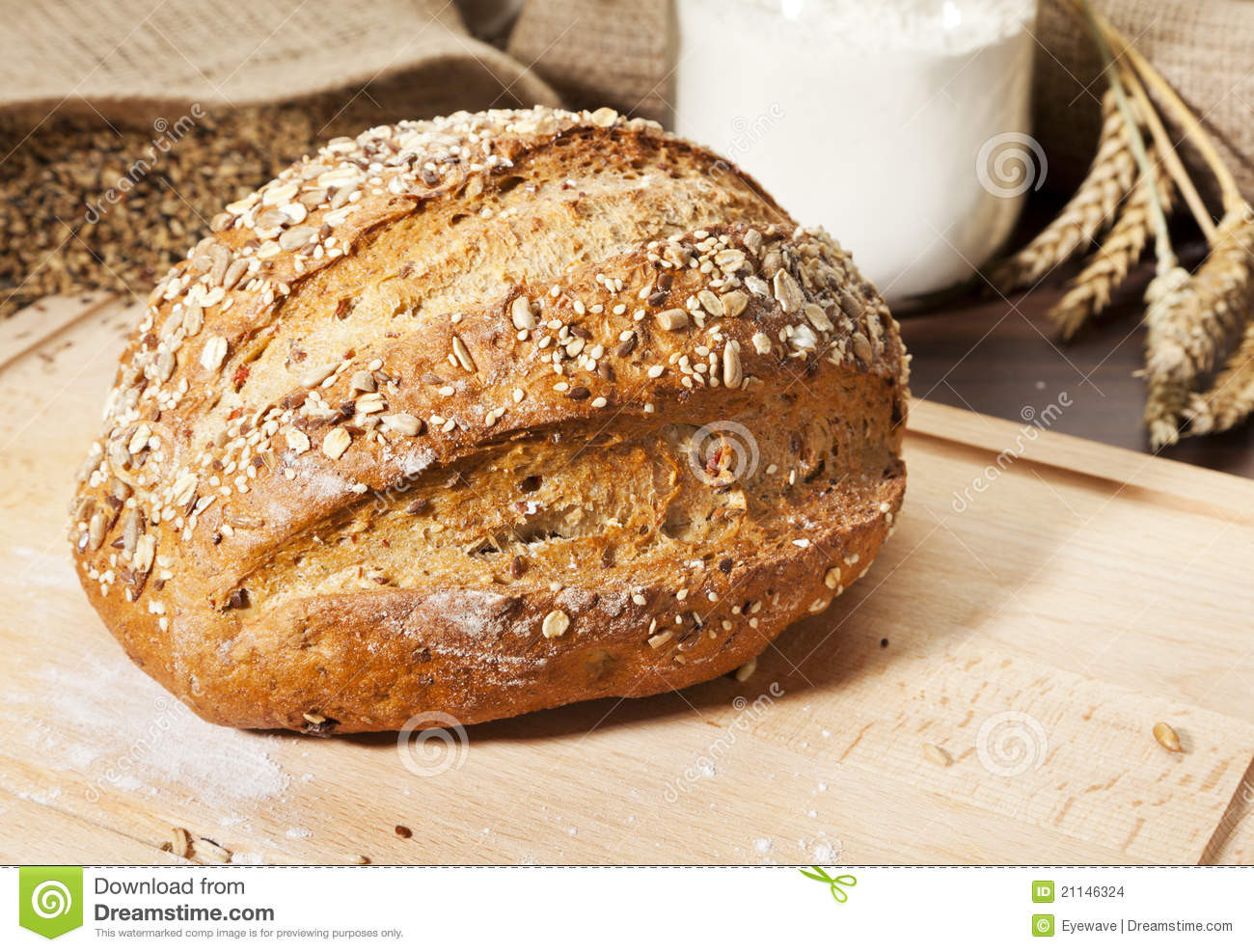 Organic Whole Grain Bread
 Organic whole grain bread stock photo Image of whole