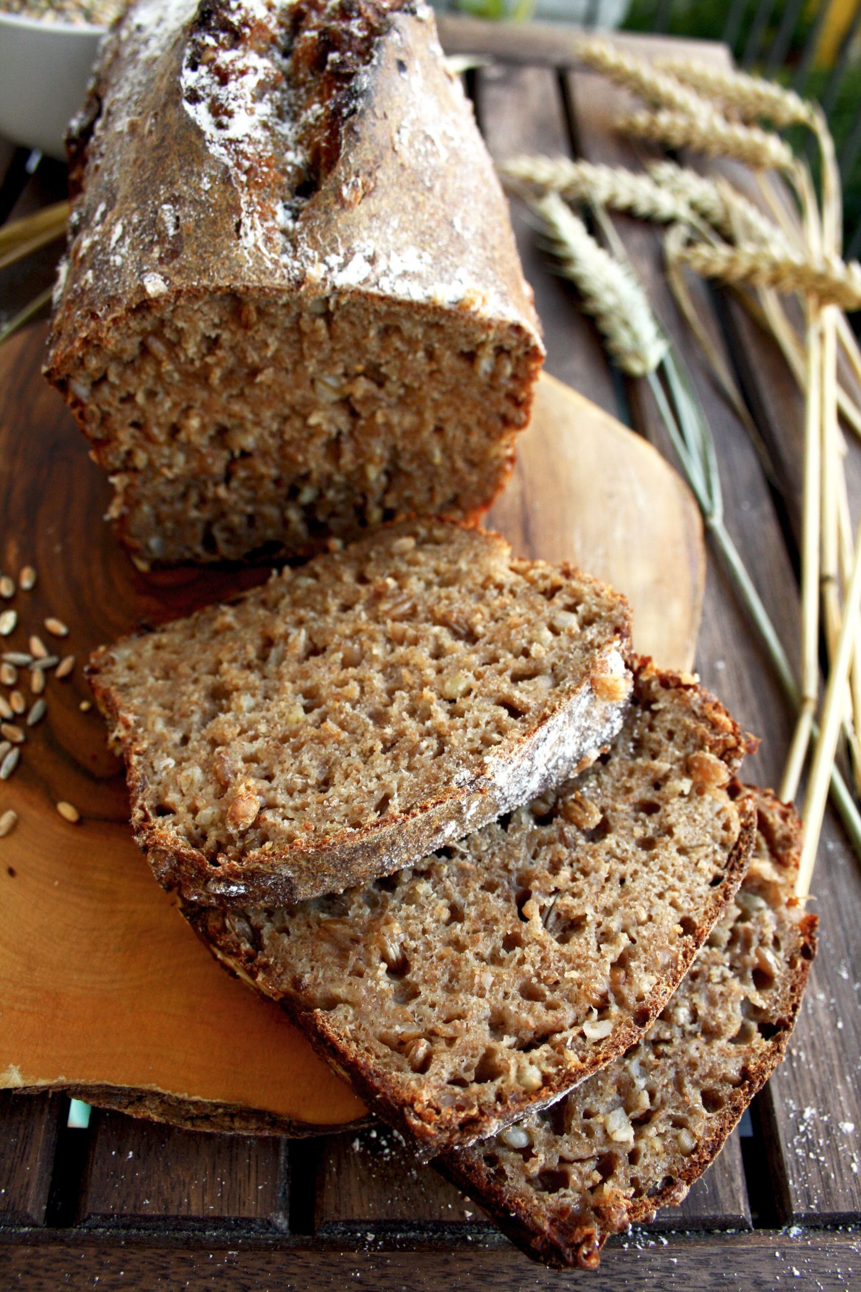 Organic Whole Grain Bread
 Whole Grain Spelt Bread • Happy Kitchen Rocks