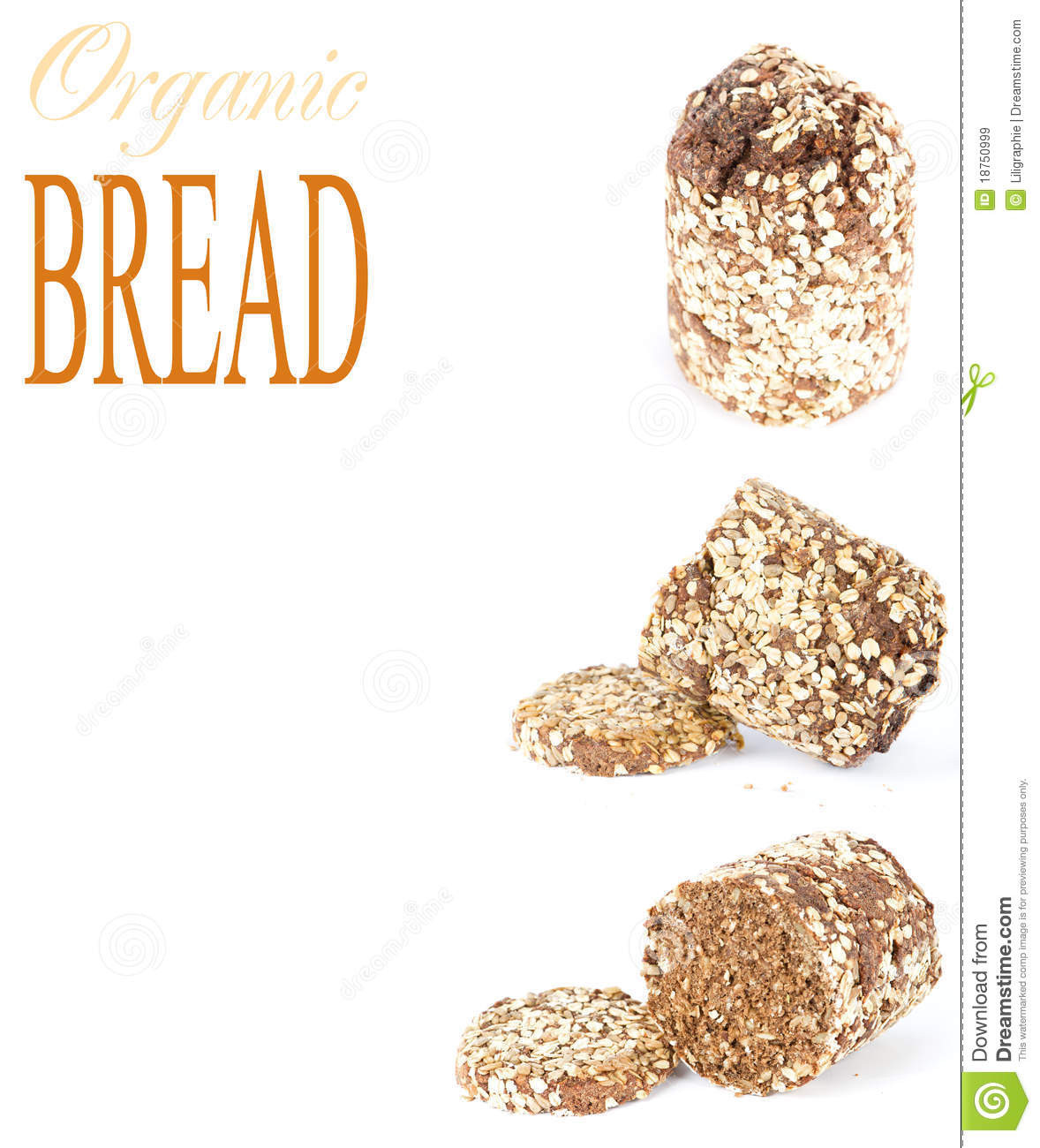 Organic Whole Grain Bread
 Organic whole grain bread stock image Image of grain