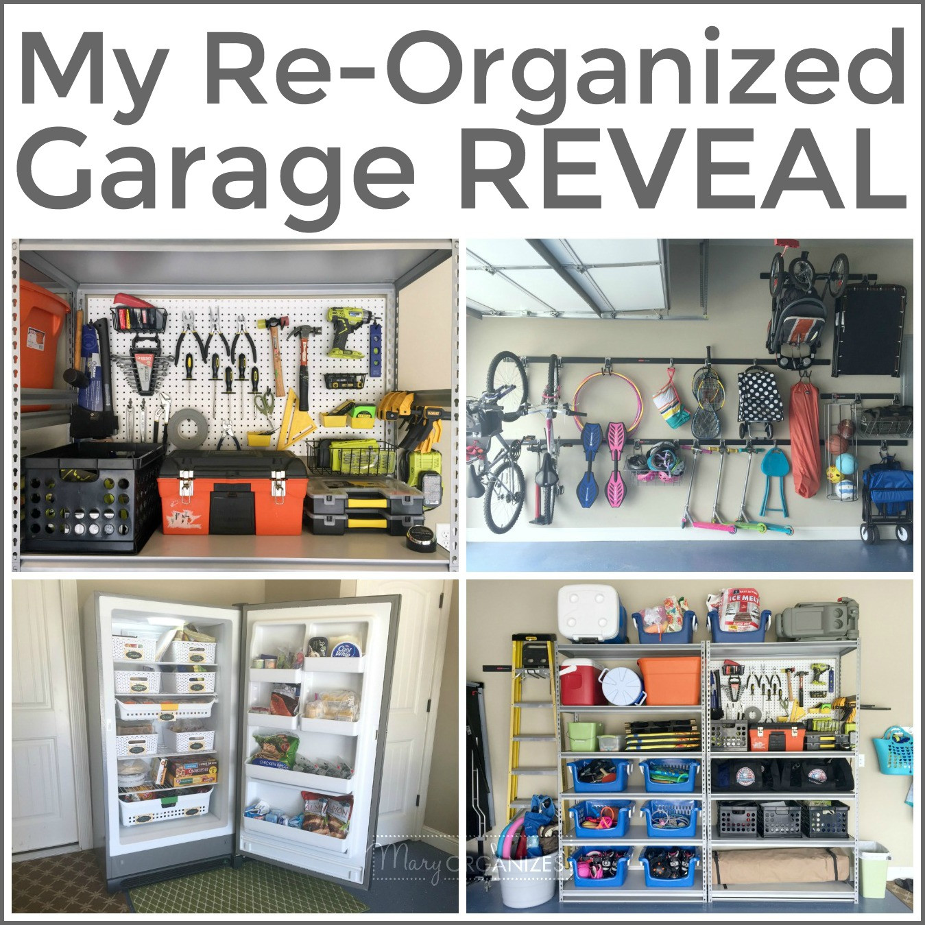 Organize My Garage
 My Re Organized Garage REVEAL creatingmaryshome