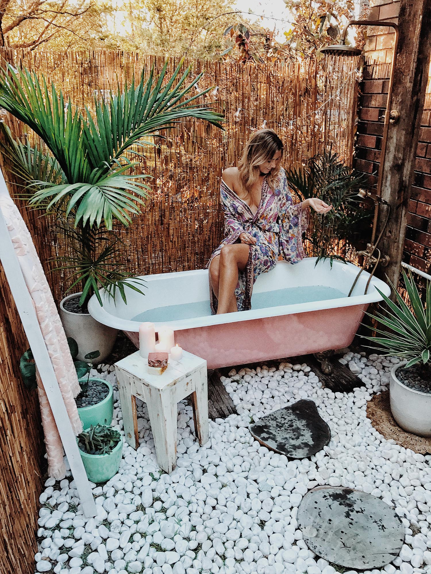 Outdoor Bathtub DIY
 DIY OUTDOOR BATH – Spell & the Gypsy Collective