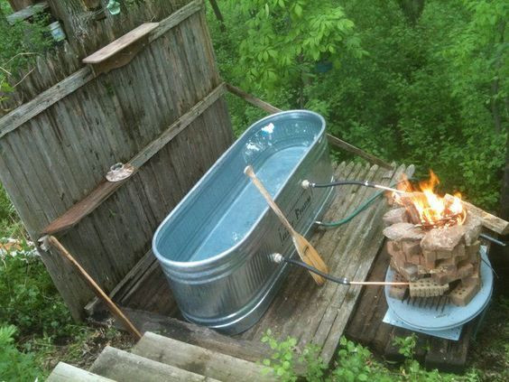 Outdoor Bathtub DIY
 36 best DIY hottub anyone images on Pinterest