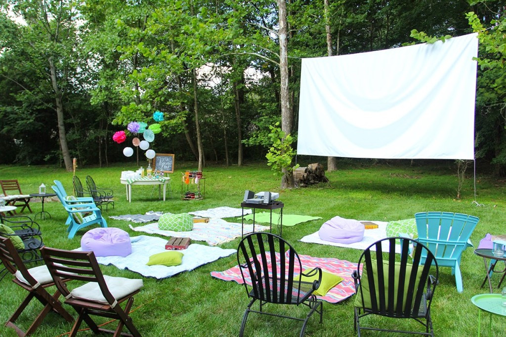 Outdoor Birthday Party
 Abby’s Sweet 16 Outdoor Movie Party