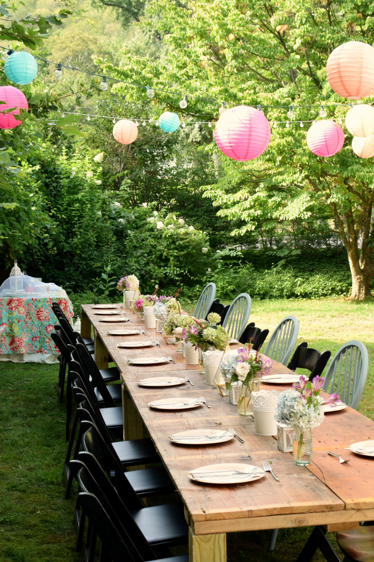 Outdoor Birthday Party
 Charming Garden Party perfect for your next party idea