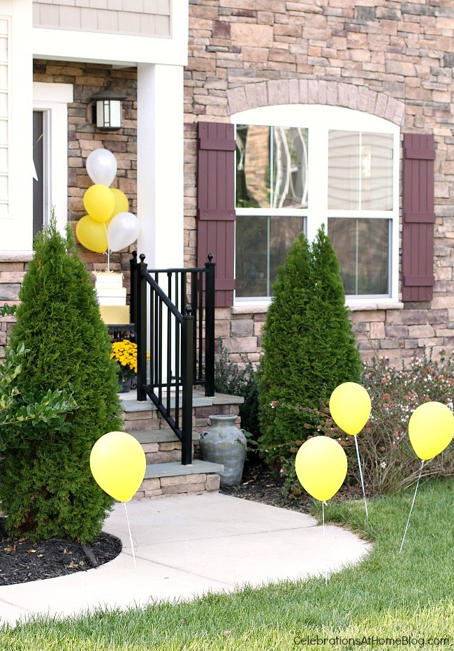 Outdoor Birthday Party
 Outdoor Party Decor with Balloons Celebrations at Home