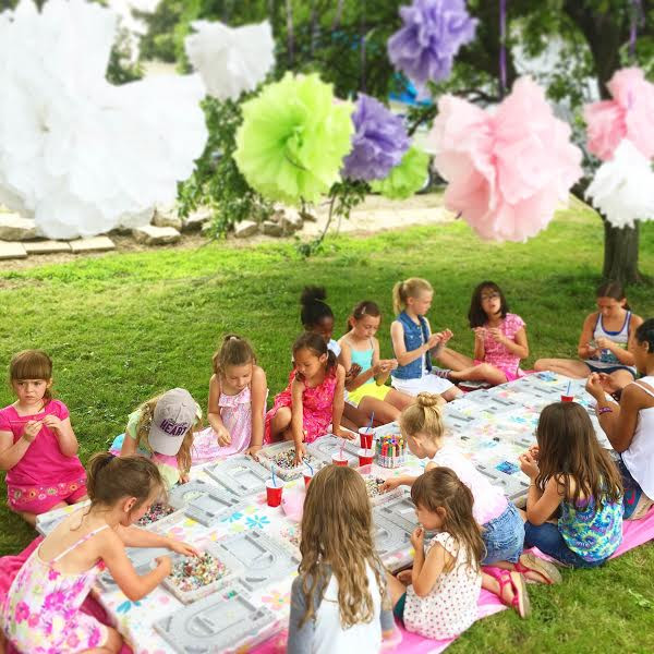 Outdoor Birthday Party
 Outdoor jewellery making parties Beading Buds