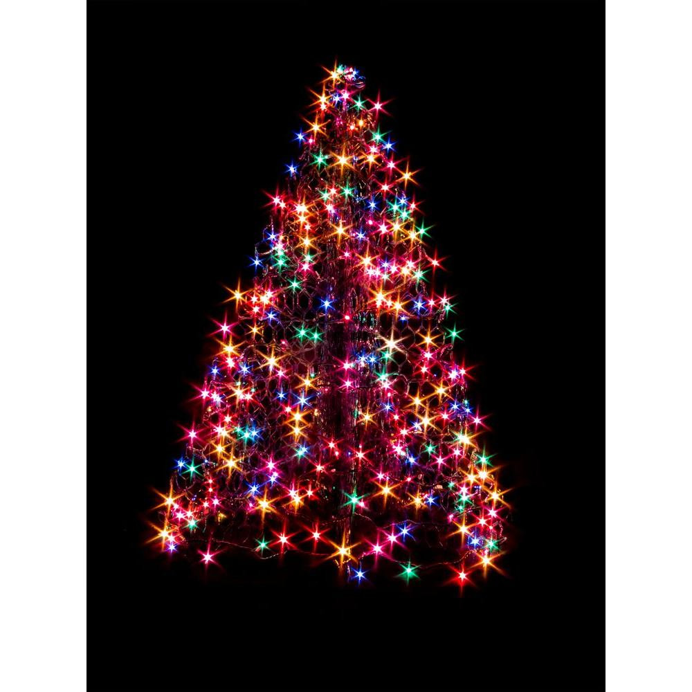 Outdoor Christmas Tree With Lights
 Crab Pot Trees 4 ft Indoor Outdoor Pre Lit Incandescent