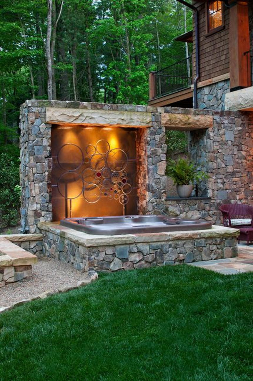 Outdoor Hot Tub Landscaping Ideas
 Luxury Outdoor Living Ideas with Hot Tubs and Spa