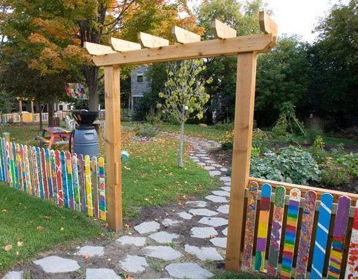 Outdoor Kids Gate
 School Garden Children s Garden let the kids paint the