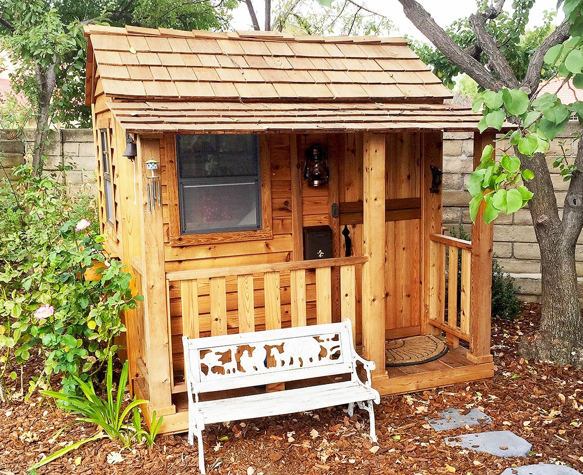 Outdoor Kids Playhouse
 Childrens Playhouse 6 x6 Little Cedar Playhouse