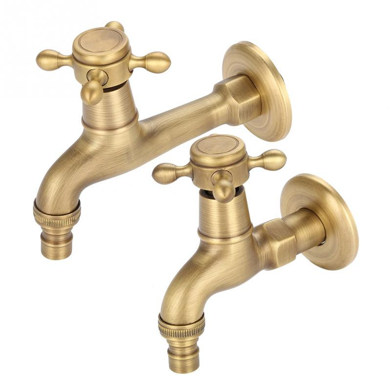 Outdoor Kitchen Faucet
 Vintage Brass Kitchen Faucet Bathroom Mop Faucet for