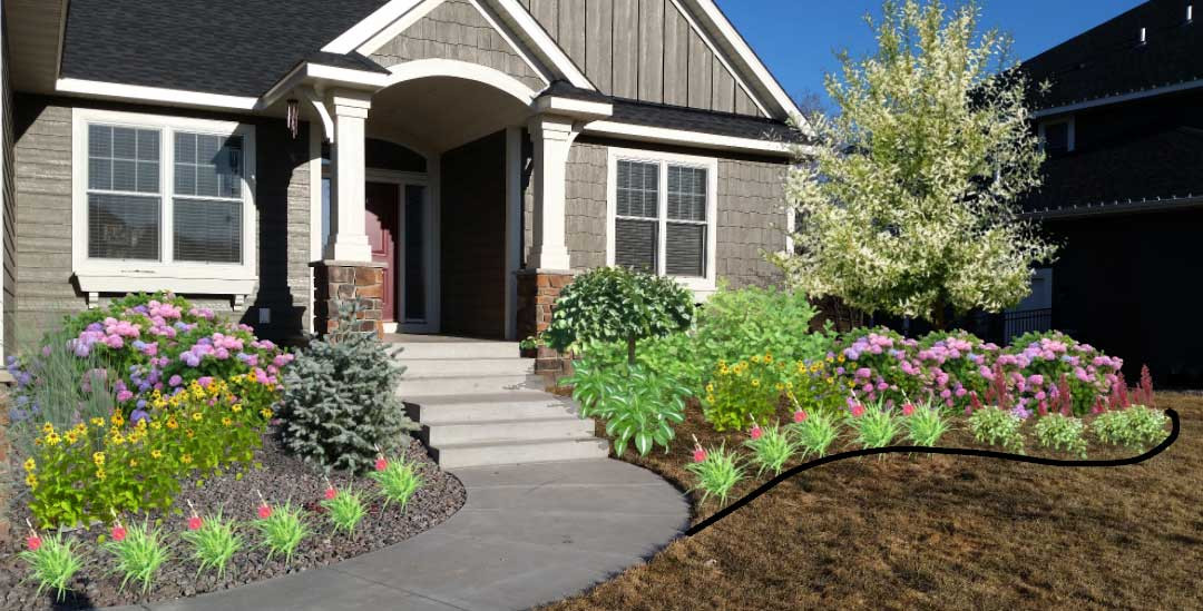 Outdoor Landscape Curb Appeal
 Minneapolis Curb Appeal and Front Yard Landscaping
