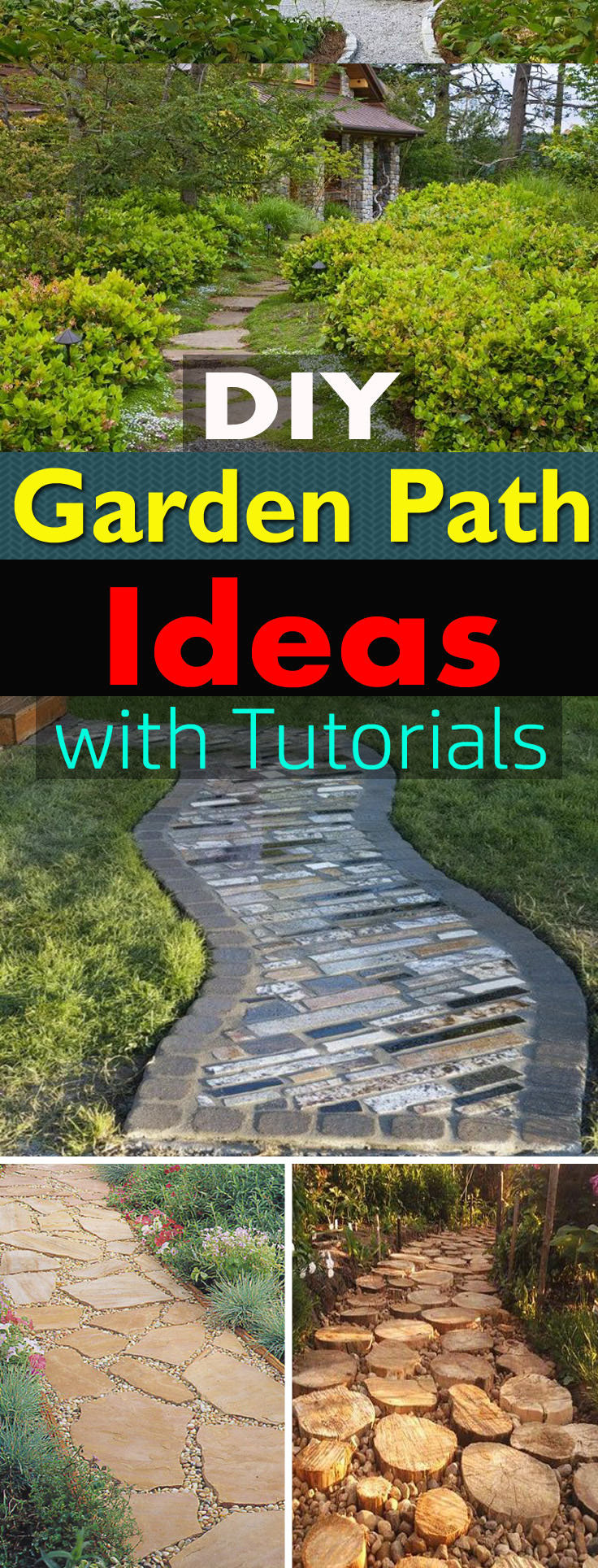 Outdoor Landscape Diy
 19 DIY Garden Path Ideas With Tutorials