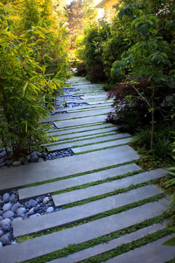 Outdoor Landscape Patio
 Fascinating Garden Walkways For Modern Outdoor Setting