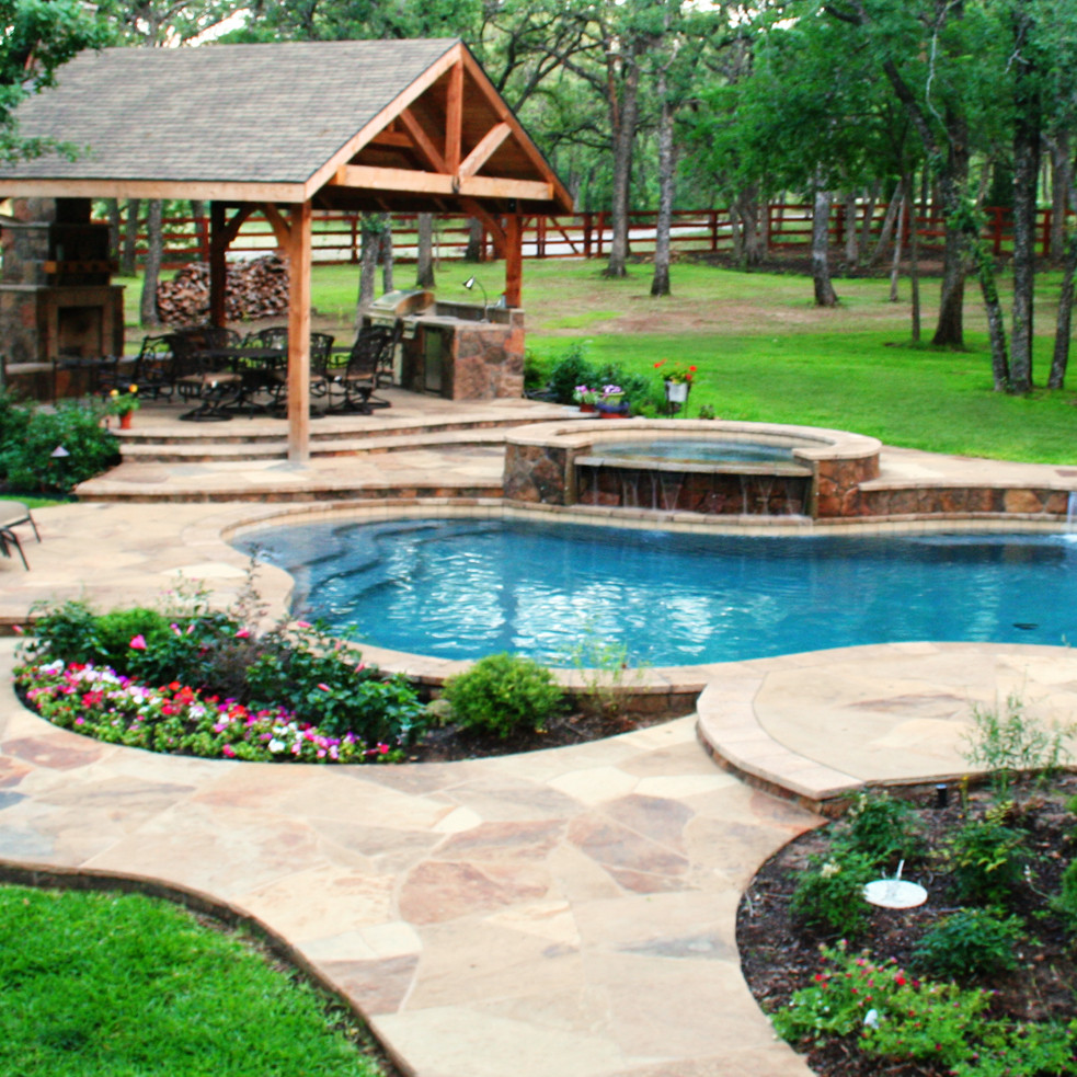 Outdoor Landscape Pool
 Poolside Landscaping Gohlke Pools