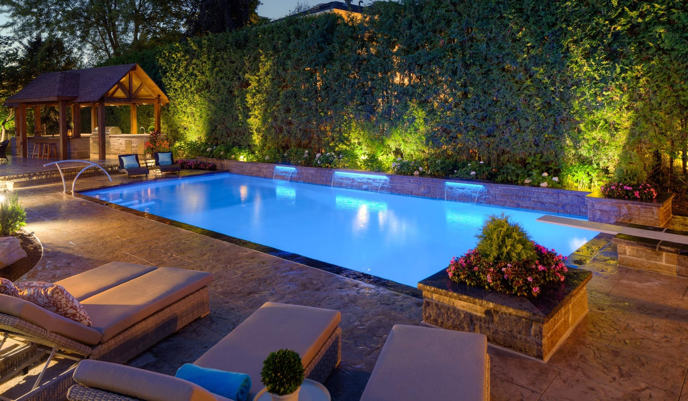 Outdoor Landscape Pool
 Landscape & Pool Lighting Betz Pools