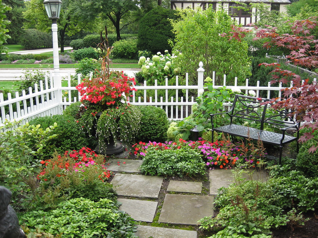 Outdoor Landscape Sitting Garden Sitting Area